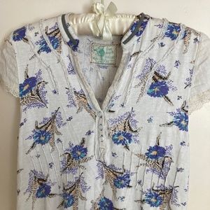 Free People Floral Tee / M